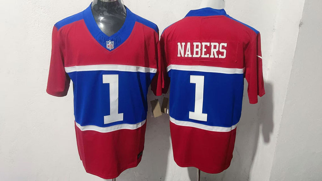 New York Giants #1 Malik Nabers Style 3