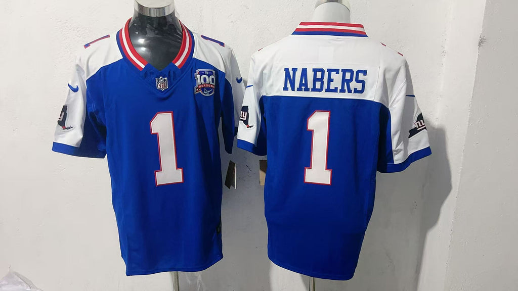 New York Giants #1 Malik Nabers Style 5