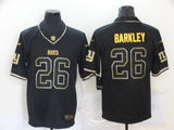 New York Giants #26 Saquon Barkley White Retro Gold 161