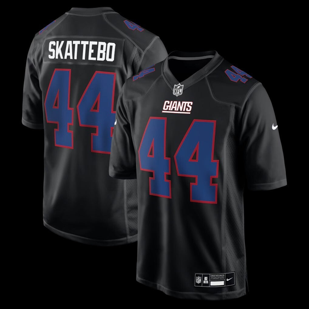 New York Giants #44 Cam Skattebo Fashion Game Jersey - Black