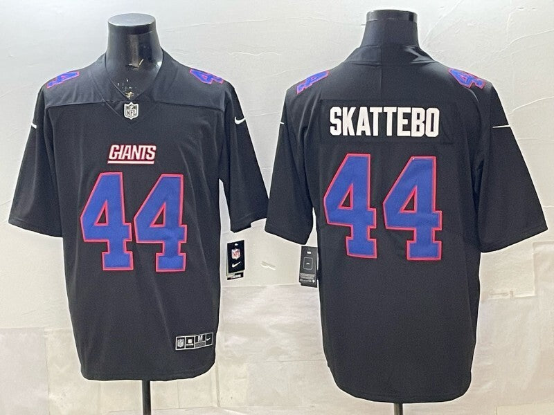 New York Giants #44 Cam Skattebo Giants Black Adult