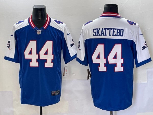New York Giants #44 Cam Skattebo Giants Retro V3 Style 10