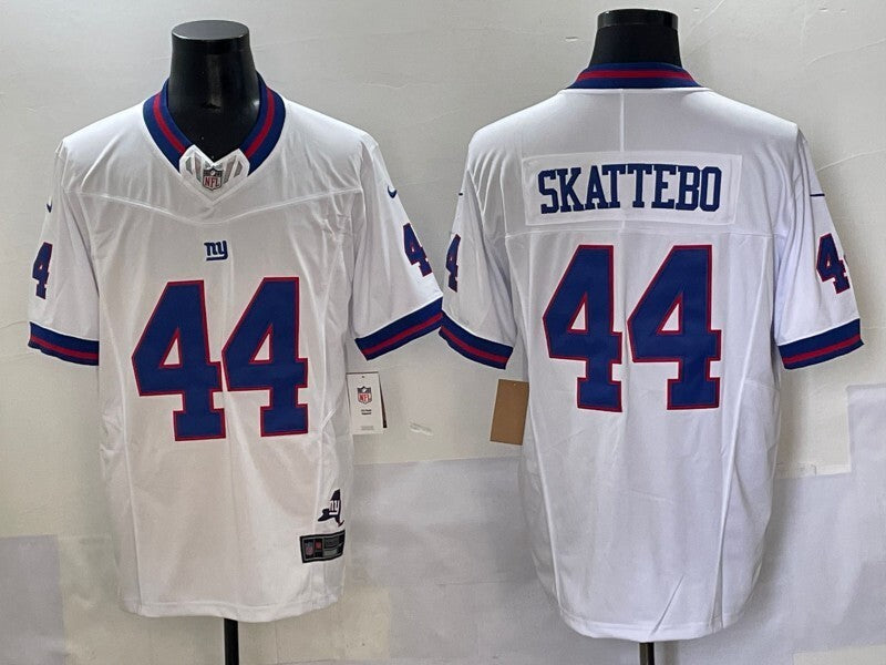 New York Giants #44 Cam Skattebo Giants Retro V3 Style 1