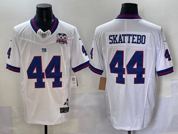 New York Giants #44 Cam Skattebo Giants Retro V3 Style 5