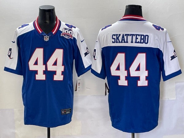 New York Giants #44 Cam Skattebo Giants Retro V3 Style 8