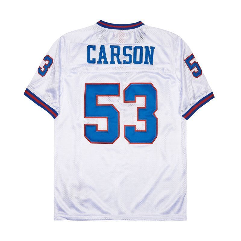 New York Giants #53 Harry Carson Giants simms 53 White Style 1
