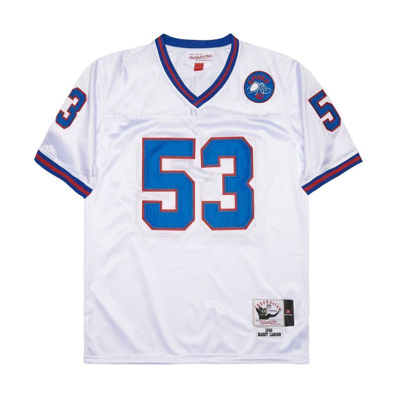 New York Giants #53 Harry Carson Giants simms 53 White Style 2