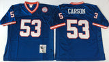 New York Giants #53 Harry Carson Throwback Style 2