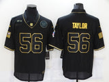 New York Giants #56 Lawrence Taylor 20 Salute Gold Text 634