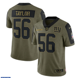 New York Giants #56 Lawrence Taylor 21 New Salute