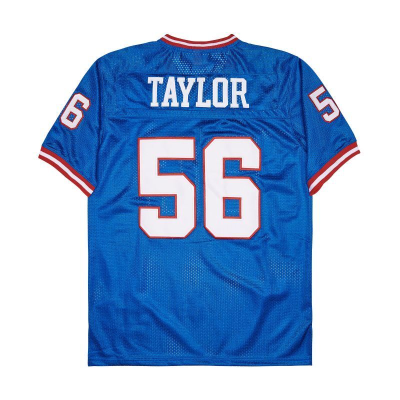 New York Giants #56 Lawrence Taylor Giants simms 56 Blue Style 1