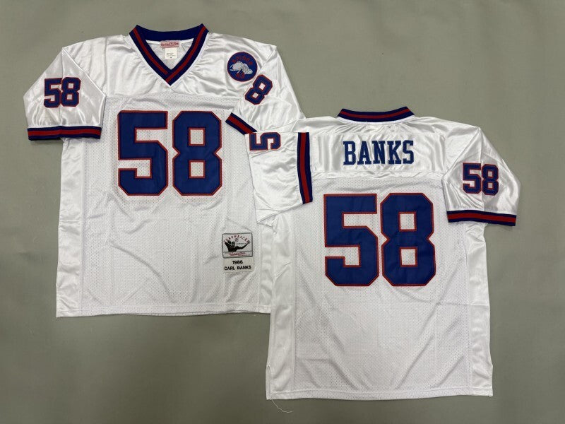 New York Giants #58 Carl Banks New York Giants Style 2