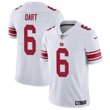 New York Giants #6 Jaxson Dart White 2025 Draft Vapor Untouchable Limited
