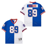 New York Giants #89 Mark Bavaro 89 Giants Retro Blue White 1986