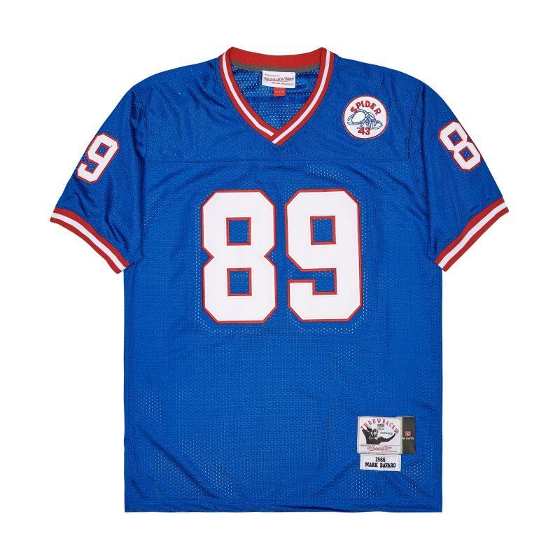 New York Giants #89 Mark Bavaro Giants simms 89 Blue Style 2