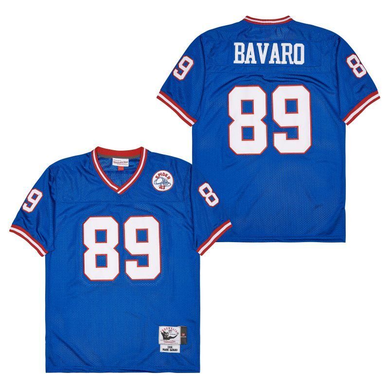 New York Giants #89 Mark Bavaro Giants simms 89 Blue Style 3