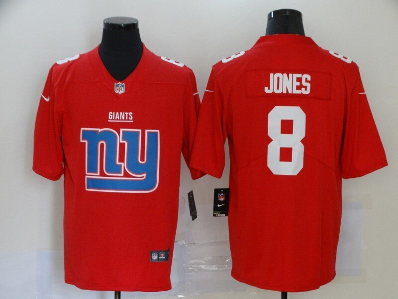 New York Giants #8 Daniel Jones Big Logo Fashion 090