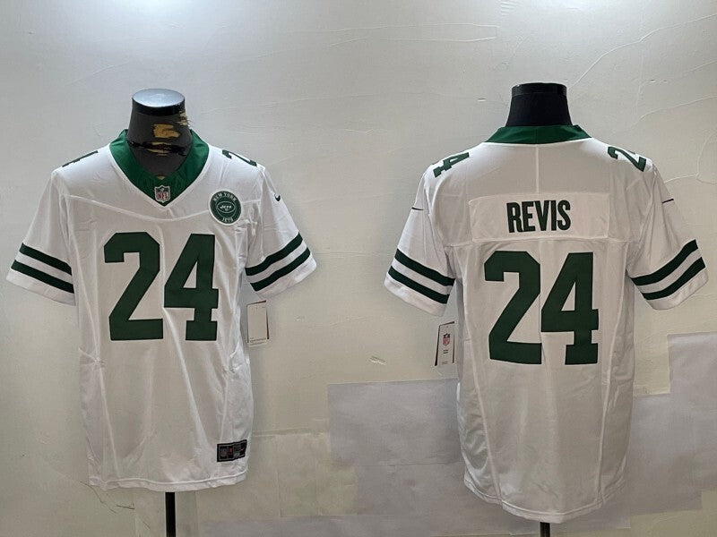 New York Jets #24 Darrelle Revis Retro V3 Style 1