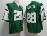 New York Jets #28 Martin Jets #28 Green Retro