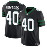 New York Jets #40 Donovan Edwards Black 2025 F.U.S.E. Vapor Untouchable