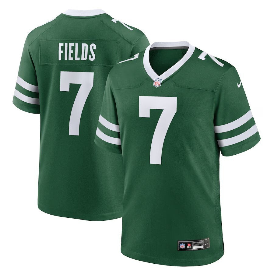 New York Jets #7 Justin Fields Game Player Jersey - Legacy Green