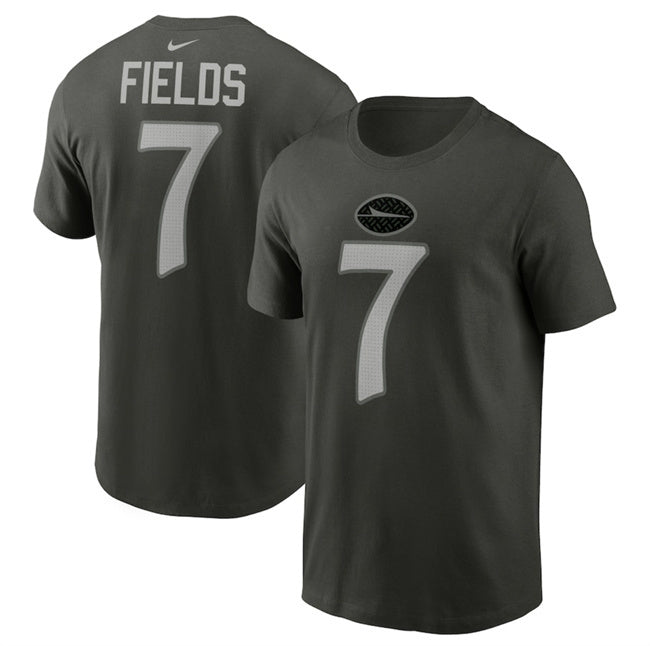New York Jets #7 Justin Fields Gotham Green 2025 Rivalries Collection Player Name Style 2