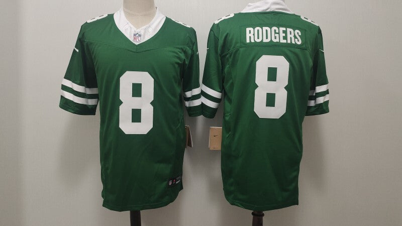 New York Jets #8 Aaron Rodgers Jets Edition Style 2