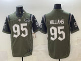 New York Jets #95 Quinnen Williams Jets Retro 5 Edition