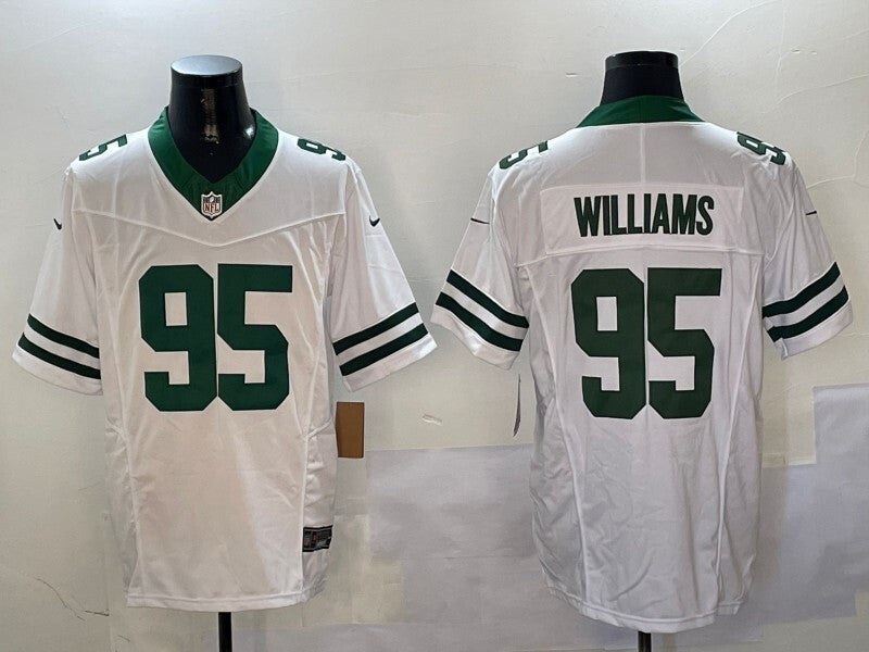 New York Jets #95 Quinnen Williams jet Retro V3 Style 2