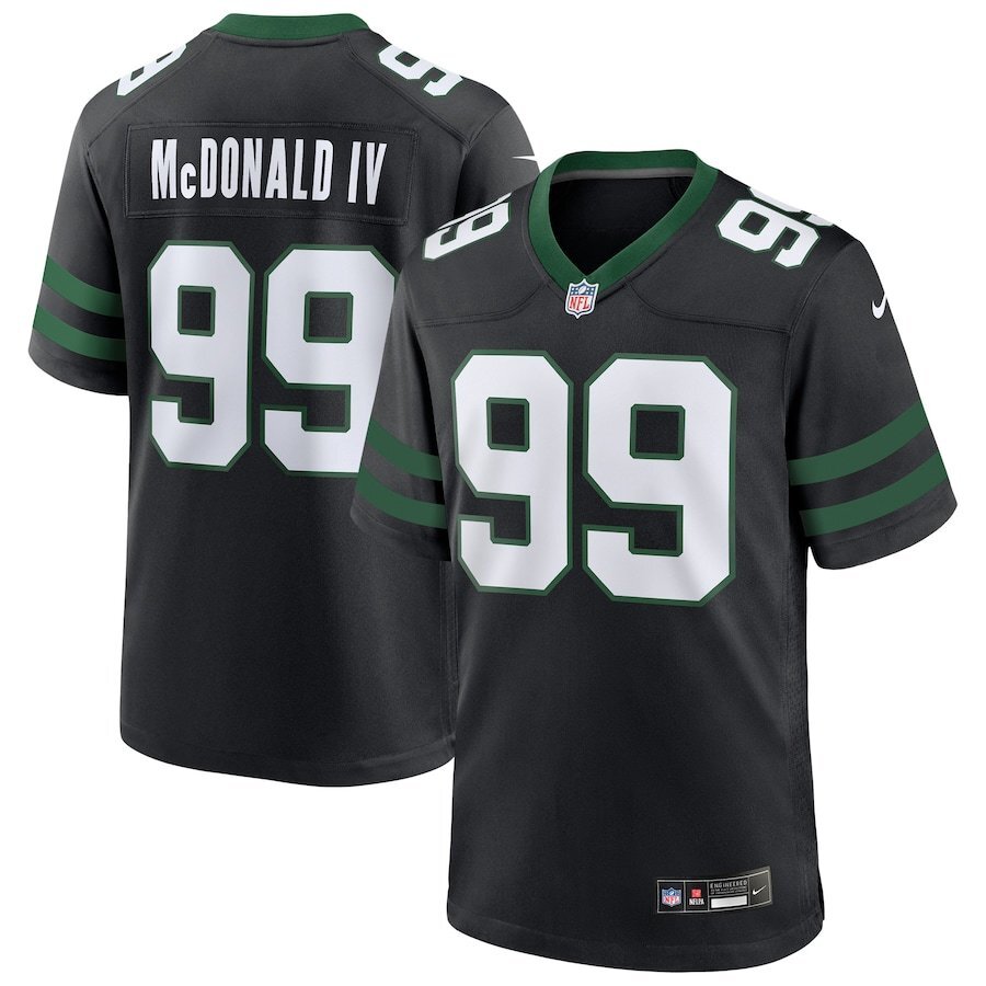 New York Jets #99 Will McDonald IVBlack Vapor Untouchable Limited Style 2