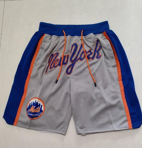 New York Mets Just don shorts grey Style 4