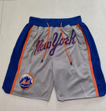New York Mets Just don shorts grey Style 4