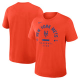 New York Mets Orange Collection Early Work Tri-Blend Dri-FIT T-Shirt