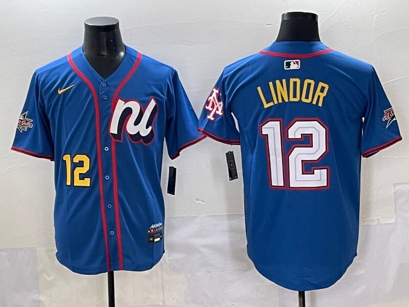 New York Mets #12 Francisco Lindor Mets 25 All-Star Style 3
