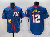 New York Mets #12 Francisco Lindor Mets 25 All-Star Style 3