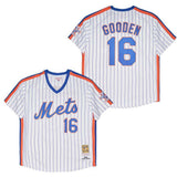 New York Mets #16 Dwight Gooden Mets 16 White 1986 Retro