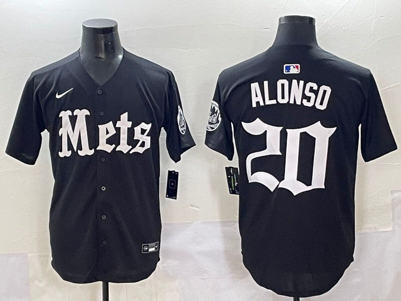 New York Mets #20 Pete Alonso Mets 5 Collaboration Style 2