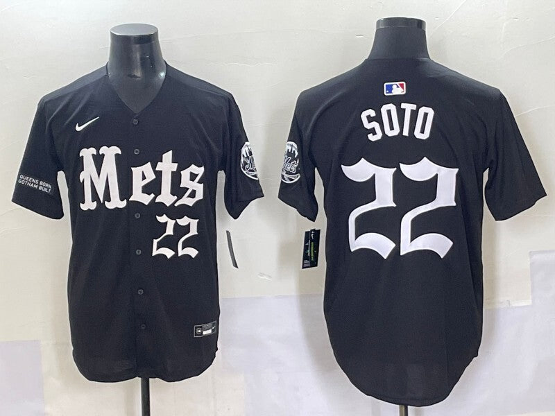 New York Mets #22 Juan Soto Collaboration Style 1