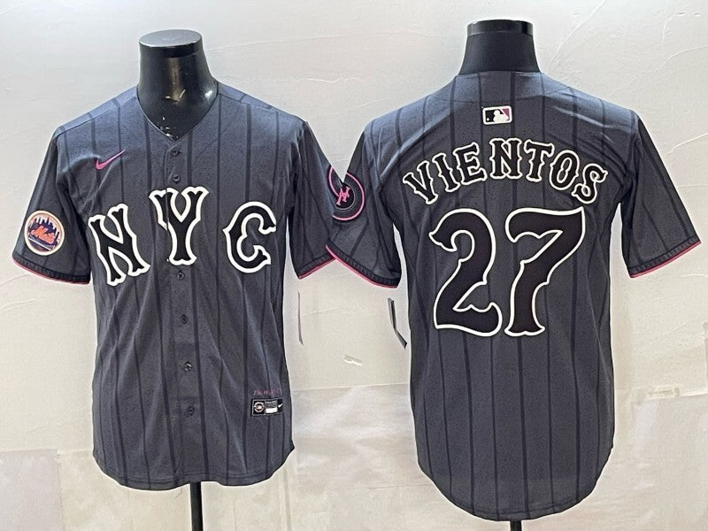 New York Mets #27 Mark Vientos Mets City Adult