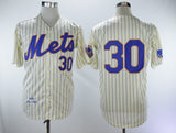 New York Mets #30 Michael Conforto Mets 30 Off-White 1969 Blue Retro Style 2