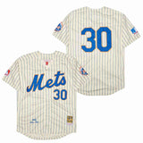 New York Mets #30 Ryder Ryan Mets 30 Off-White Blue 1969 Retro