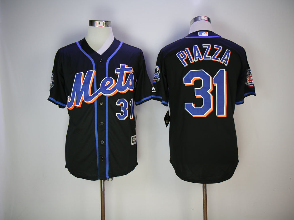 New York Mets #31 Mets 31 Black With Logo Logo