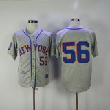 New York Mets #56 Mets 56 Hemp Gray Retro