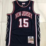 New York Nets #15 Vince Cater 2006-07 Authentic jersey navy Style 2