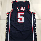 New York Nets #5 Jason Kidd 2006-07 authentic jersey navy Style 1