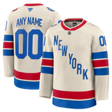 New York Rangers Fanatics 2026 NHL Winter Classic Premium Custom Jersey - Beige
