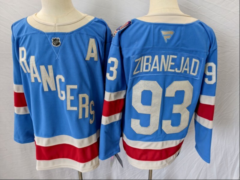 New York Rangers #93 Mika Zibanejad Rangers 100