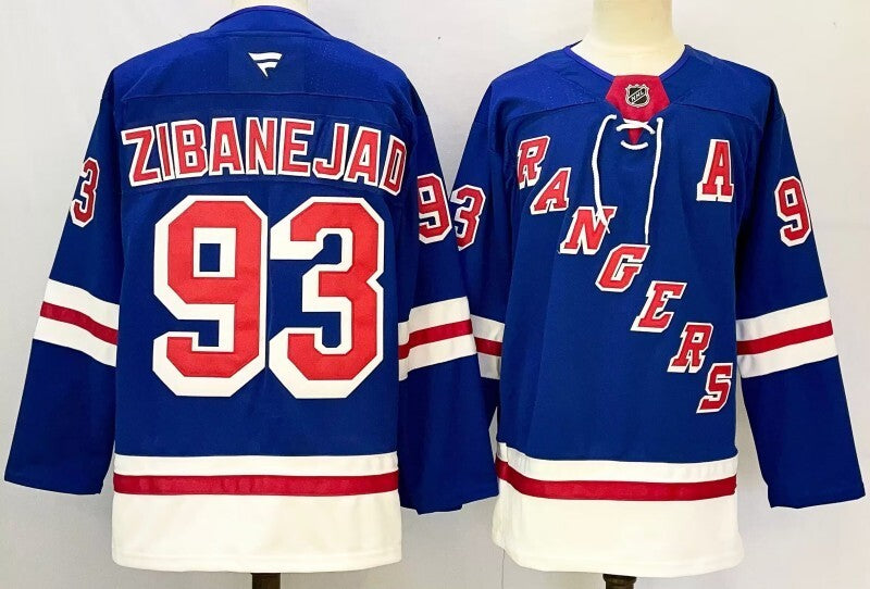 New York Rangers #93 Mika Zibanejad Style 1