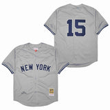 New York Yankees #15 Thurman Munson Yankees 15 Gray 1973 Retro