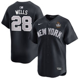 New York Yankees #28 Austin Wells 2024 World Series Alternate – Navy